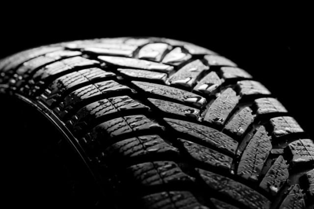 wet tire tread