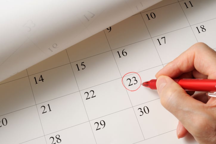 a calendar