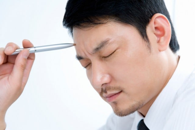 Man thinking about job interview questions