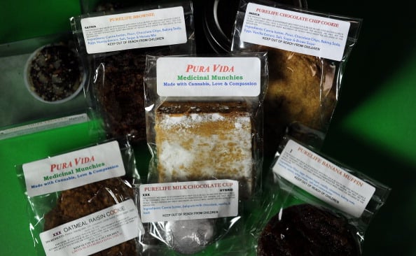 Packaged marijuana edibles