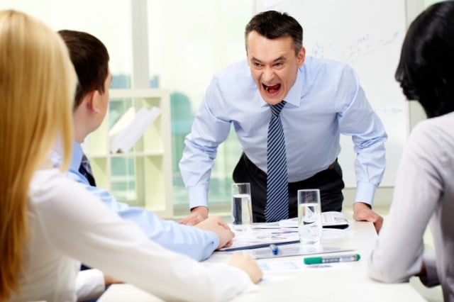 bad boss yelling