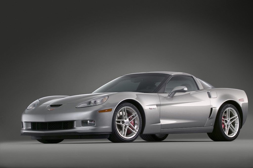 A silver 2006 Chevrolet Corvette Z06