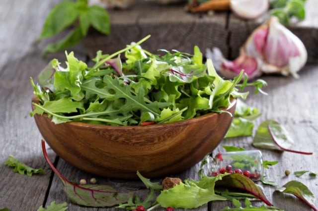 arugula in a bowl