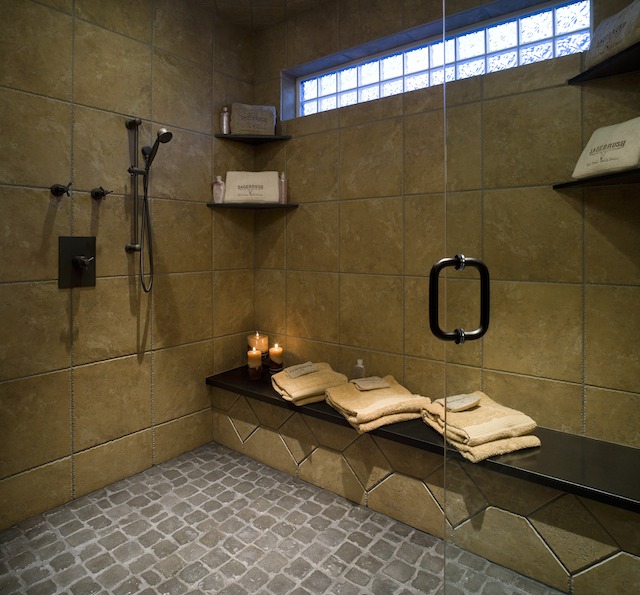 custom walk in shower