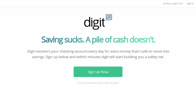 Digit SMS savings bot