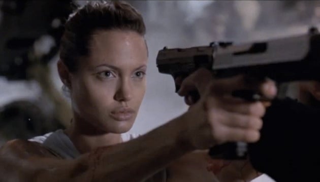 Angelina Jolie in movie 'Lara Croft: Tomb Raider'