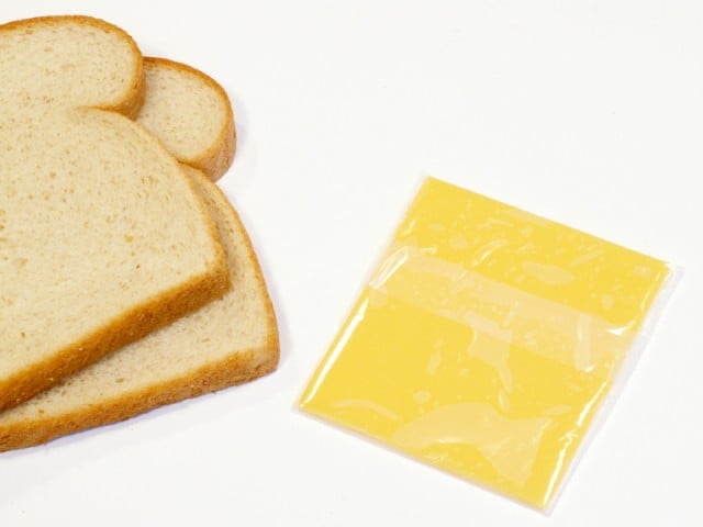 Ingredients for grilled cheese