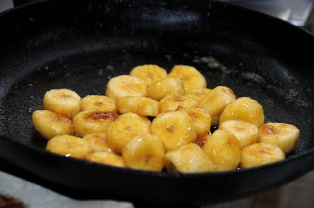 Caramelized bananas
