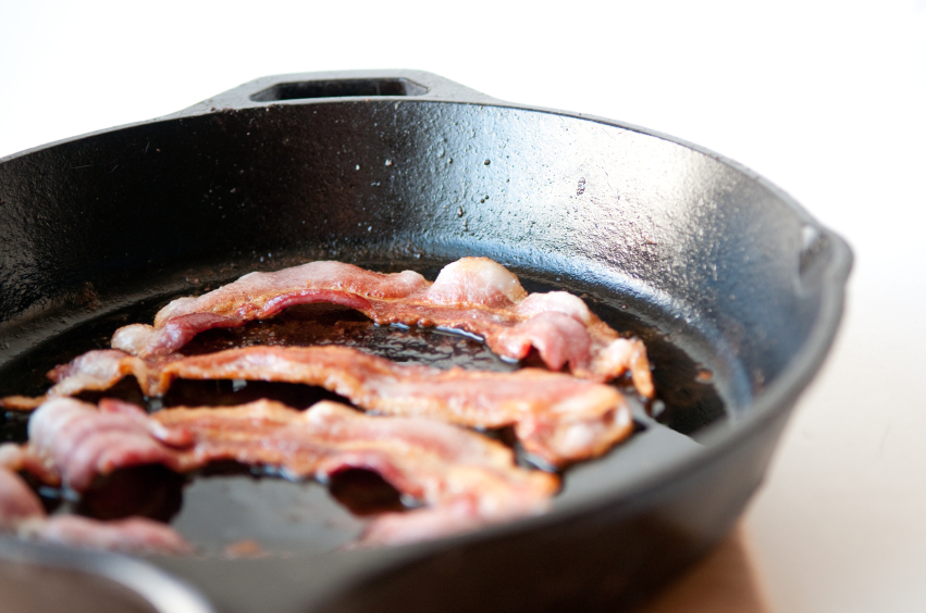 Bacon, cooking