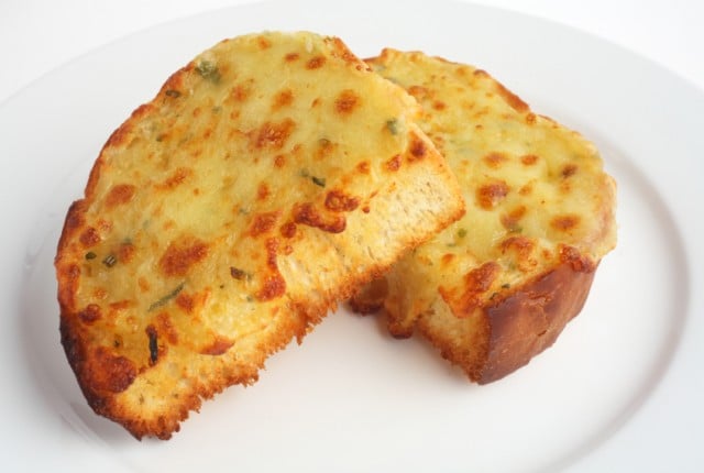 cheese bread on a plate