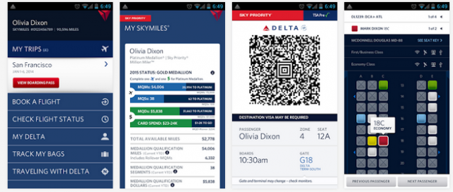 Fly Delta app (Android)