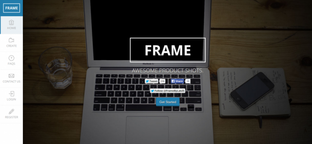 Frame product shots