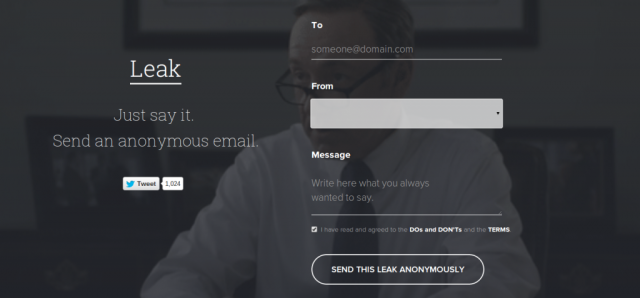 Leak anonymous email