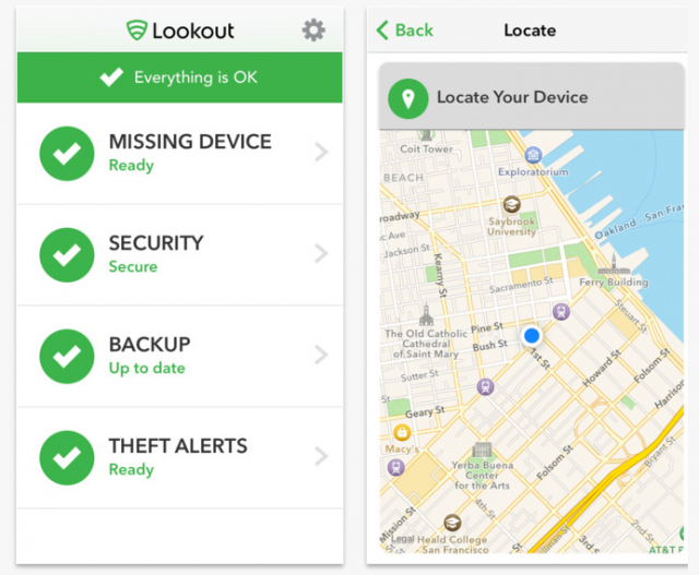 Lookout app
