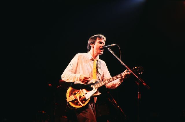 Neil Young in concert.