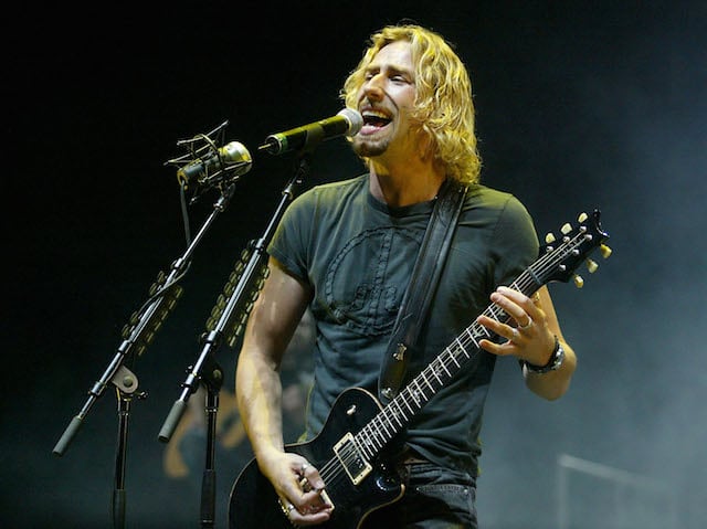 Nickelback in concert.