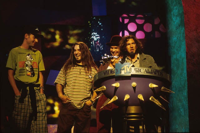 Pearl Jam at the MTV Music Awards.