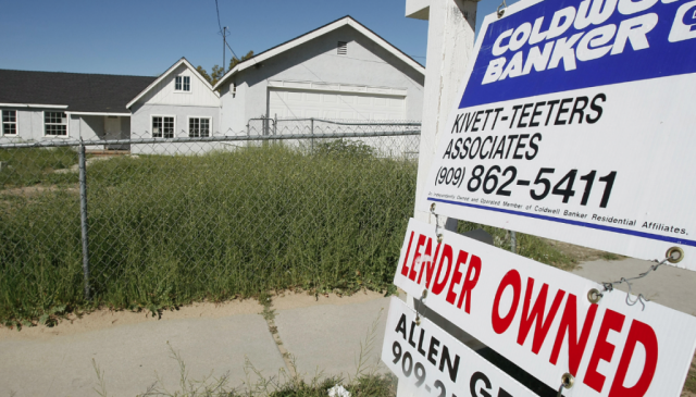 A foreclosed house in San Bernardino