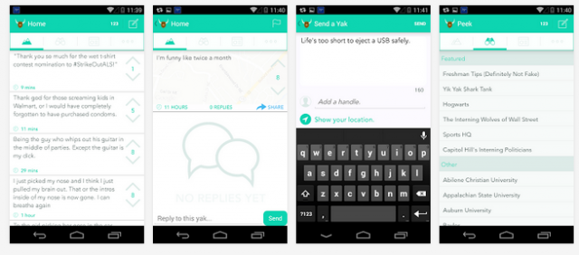 Yik Yak app