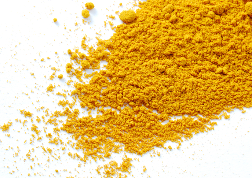 Kava kava root powder on a white surface Kava kava root powder on a white surface