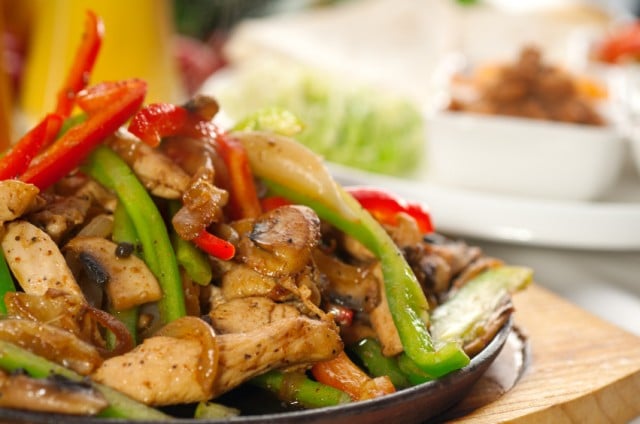 Chicken fajitas