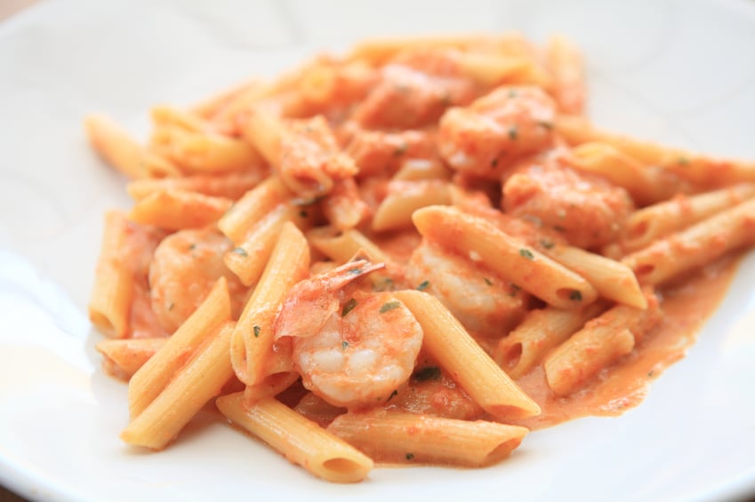 Creamy vodka sauce pasta