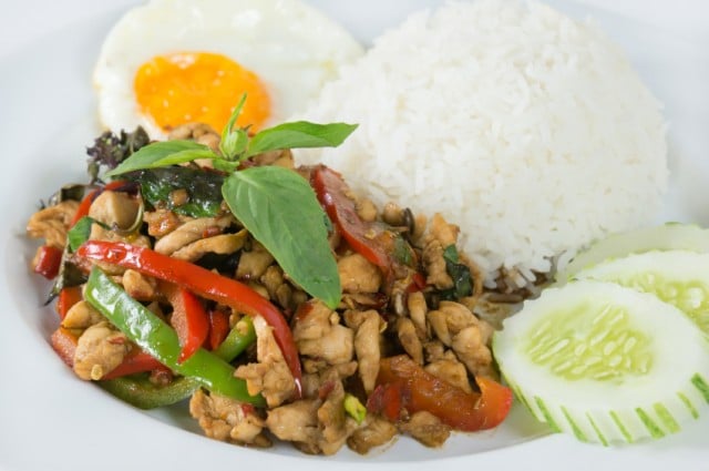 Thai chicken stir-fry