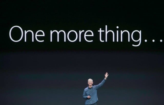 Apple CEO Tim Cook announces the Apple Watch