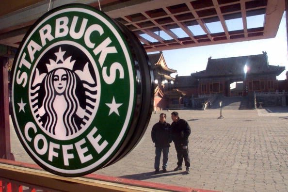 Starbucks sign Starbucks sign