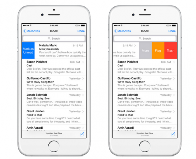 Mail iOS 8