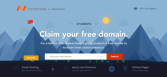 Namecheap for Education