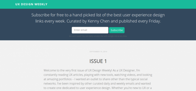 UX Design Weekly