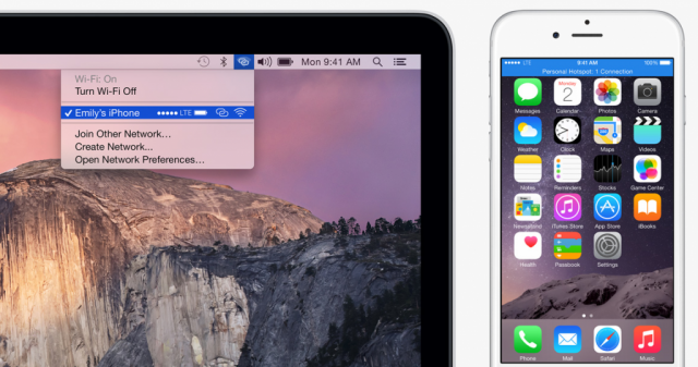 iOS 8 Instant Hotspot