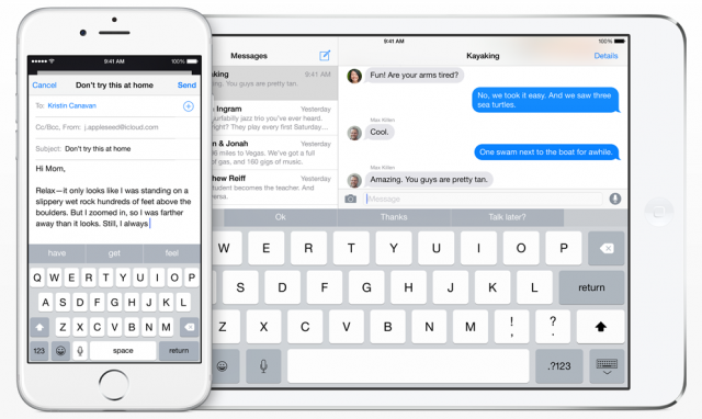 iOS 8 QuickType keyboard