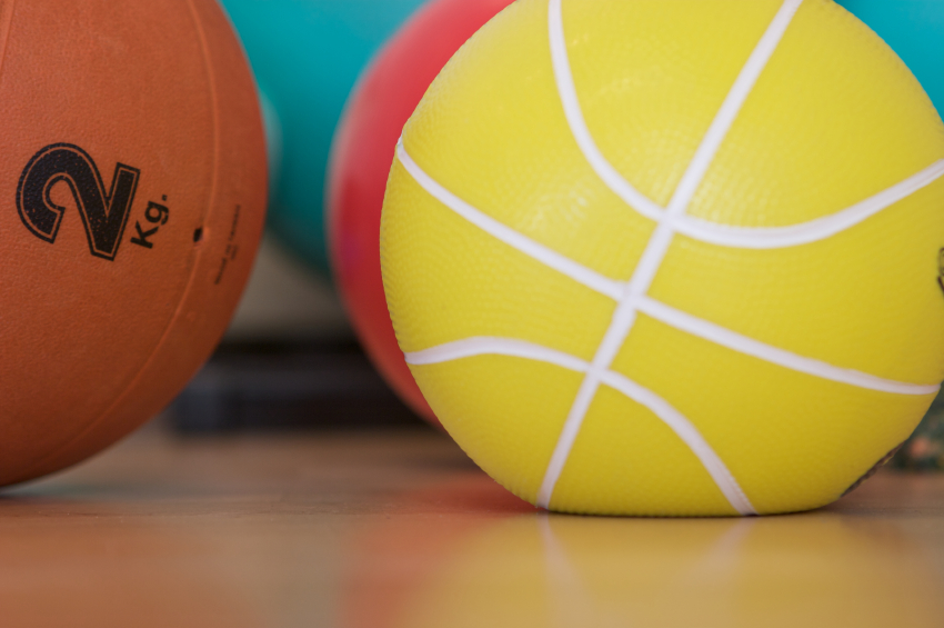 gym, exercise balls