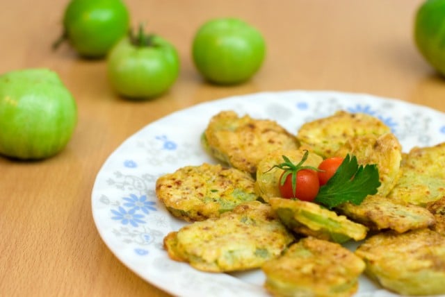 fried green tomato sliders