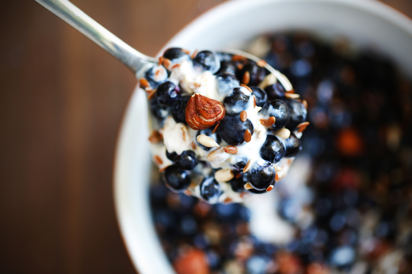 blueberry and nut oatmeal