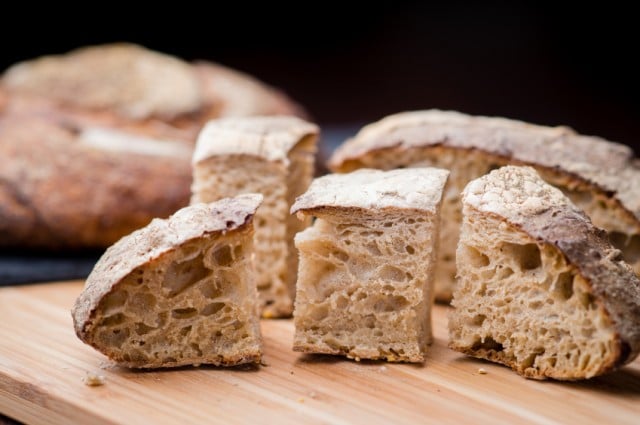 fresh sourdough bread