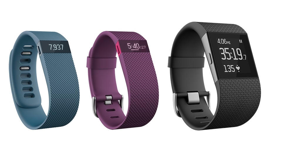 A few Fitbit models are displayed