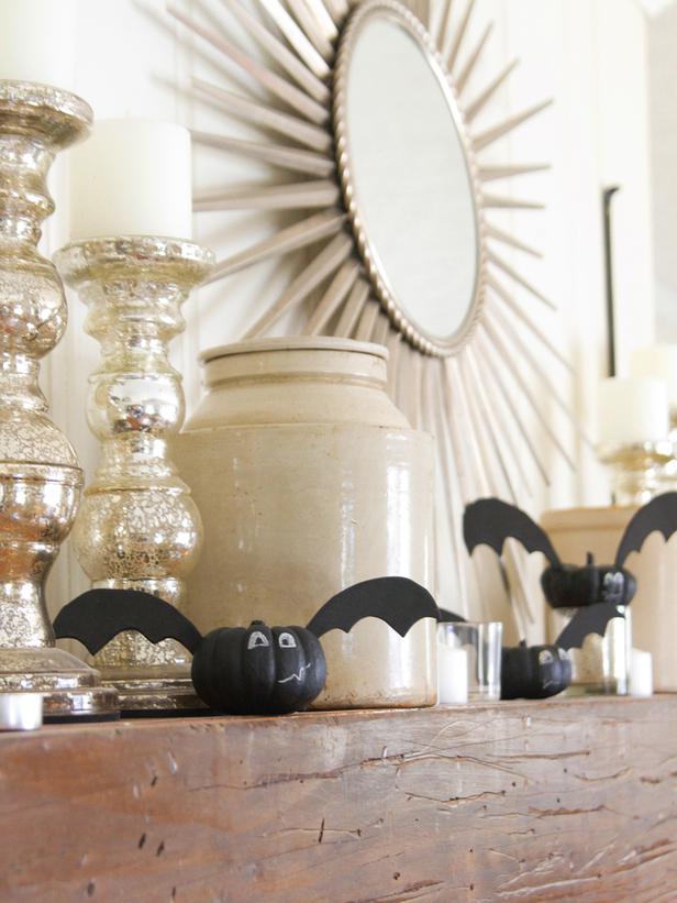 Mini Bat Pumpkins