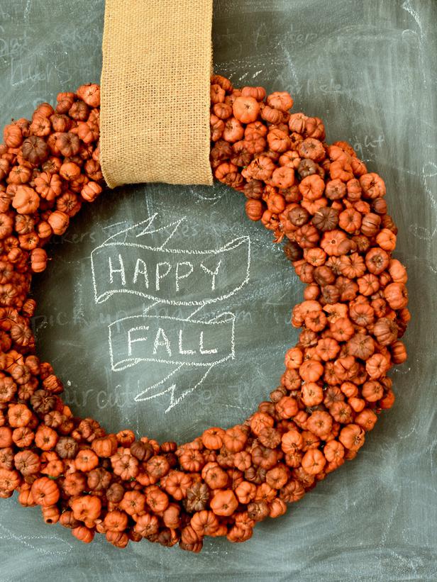 Mini Pumpkin Wreath
