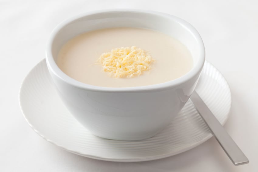 cream Cauliflower Soup with Cheese