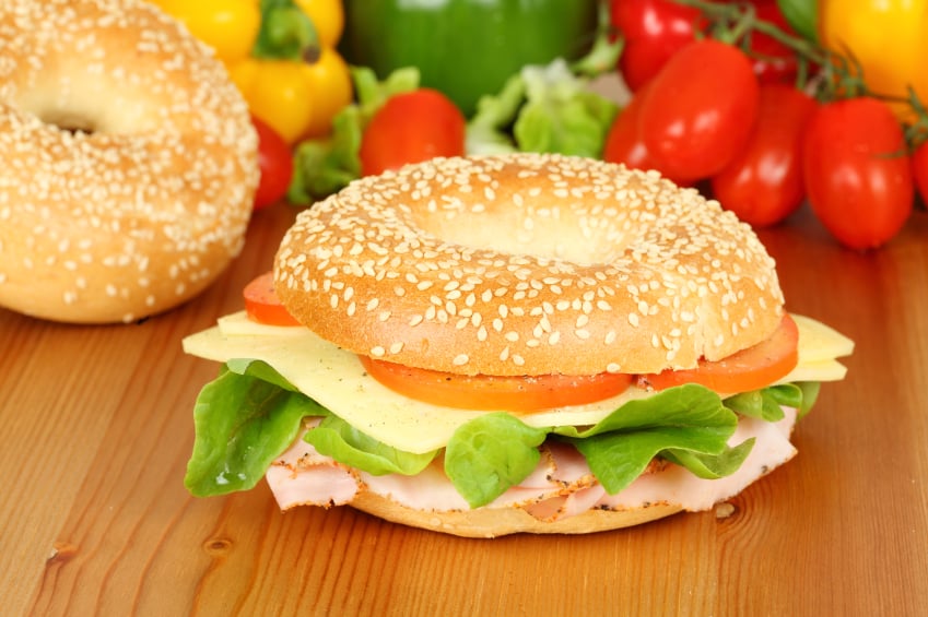 Turkey Bagel, Tomato, Cheese