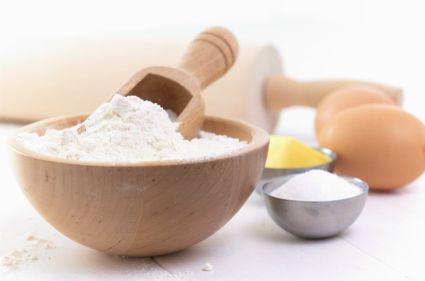 flour and sugar