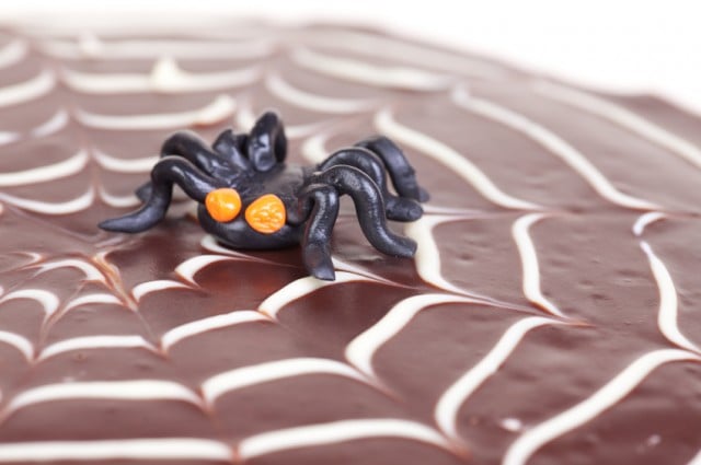 Spider Web Cake, Halloween, Chocolate