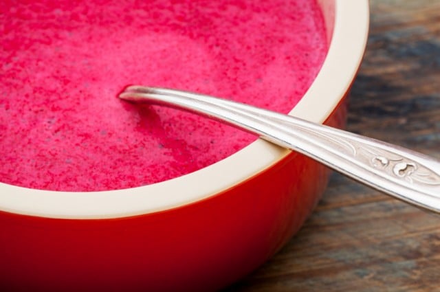 Beet cream soup