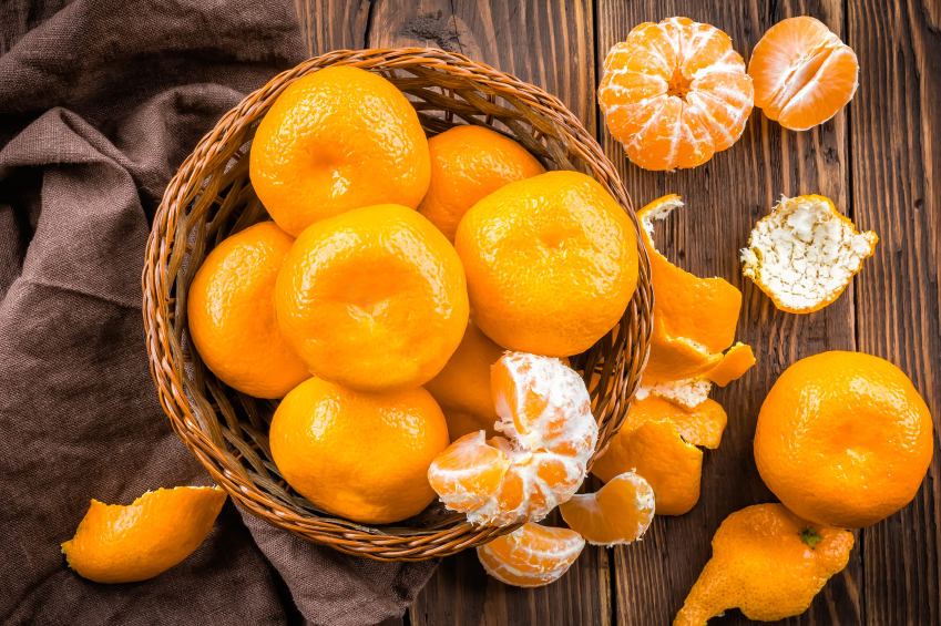 basket of tangerines