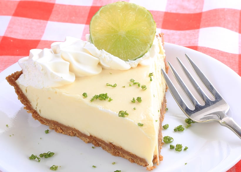 slice of key lime pie