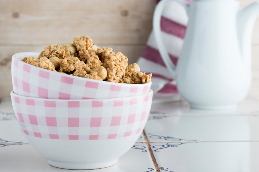 granola in bowl