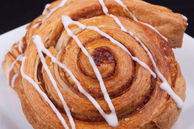 Cinnamon danish, sticky bun, cinnamon roll